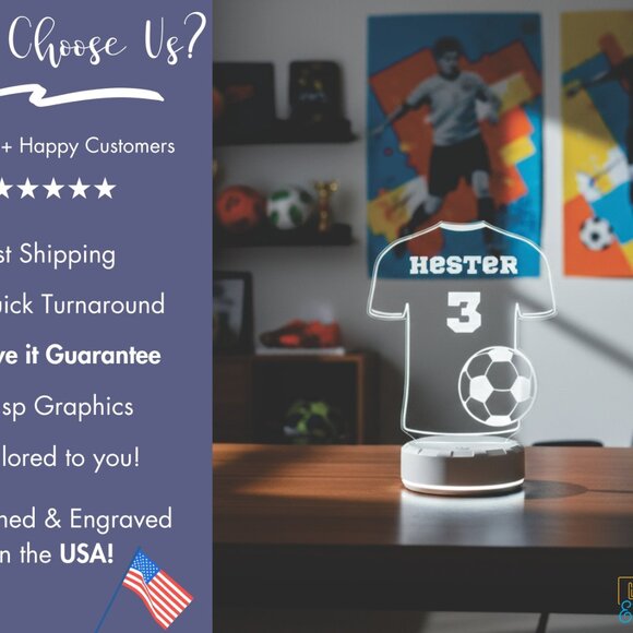 Personalized Soccer T-Shirt for Fans & Players - Picture 4 of 8